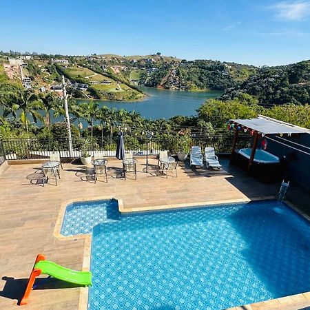 Chacara Gama Em Condominio Igarata-Sp - Jacuzzi Com Hidromassagem, Piscina E Sauna Exterior foto